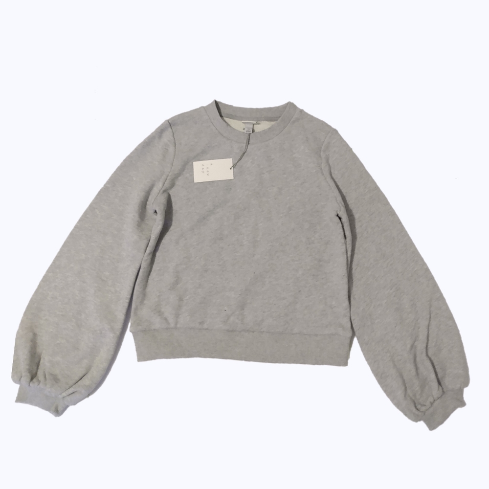 Women’s L/S pullover sweatshirt grey color- A new